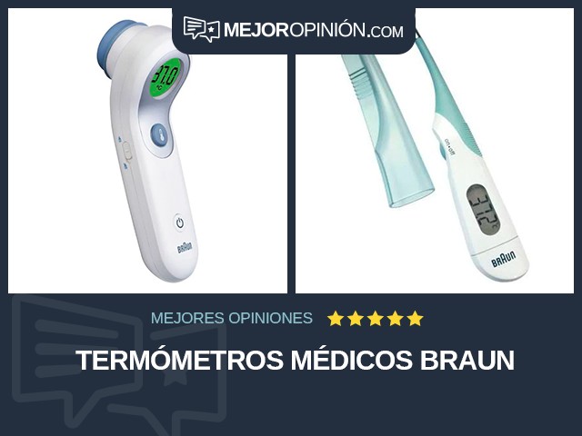 Termómetros médicos Braun