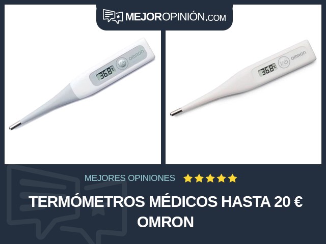 Termómetros médicos Hasta 20 € OMRON