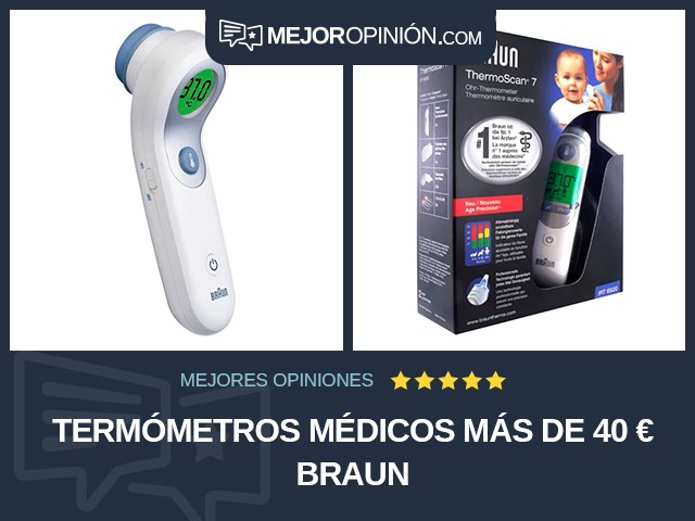 Termómetros médicos Más de 40 € Braun