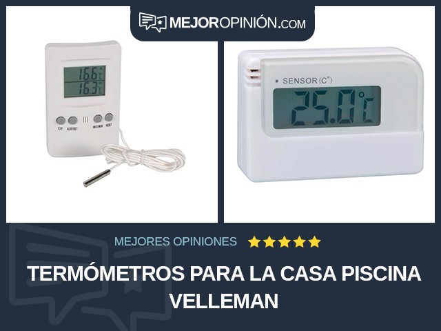 Termómetros para la casa Piscina Velleman