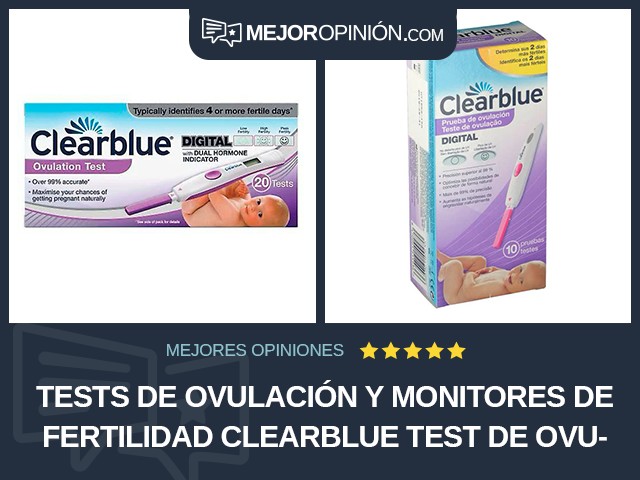 Tests de ovulación y monitores de fertilidad Clearblue Test de ovulación
