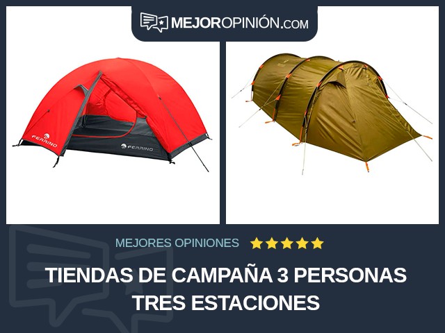 Tiendas de campaña 3 personas Tres estaciones