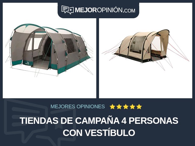 Tiendas de campaña 4 personas Con vestíbulo