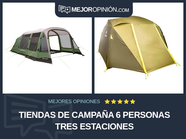 Tiendas de campaña 6 personas Tres estaciones