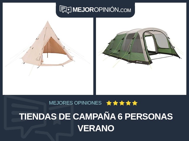 Tiendas de campaña 6 personas Verano