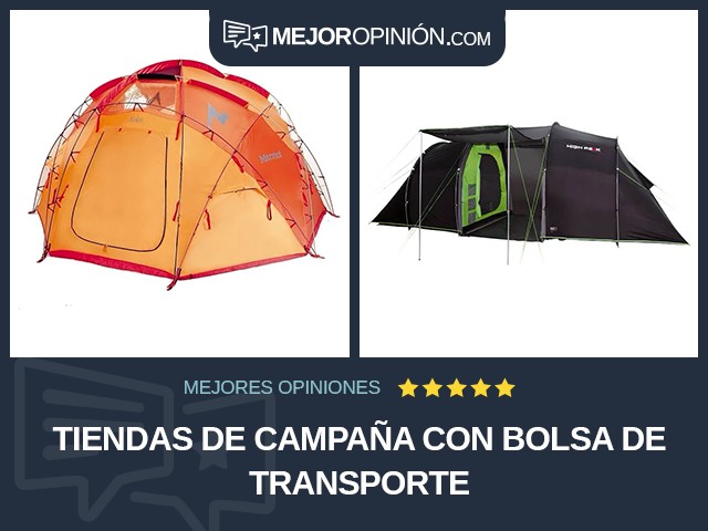 Tiendas de campaña Con bolsa de transporte