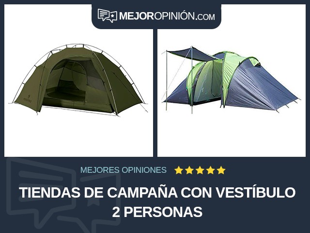 Tiendas de campaña Con vestíbulo 2 personas