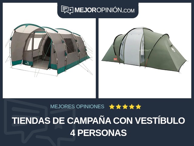 Tiendas de campaña Con vestíbulo 4 personas