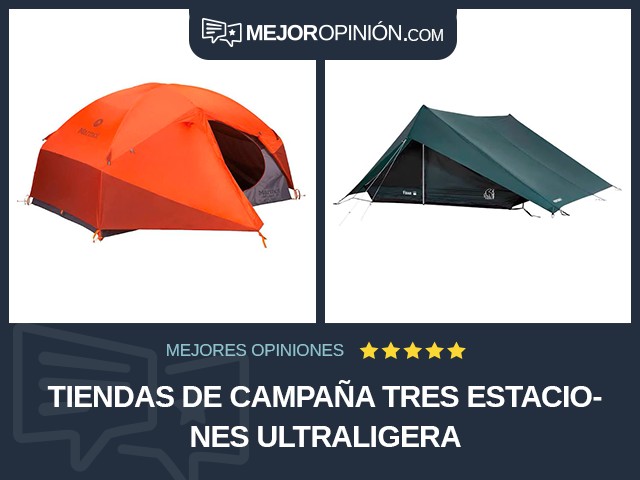 Tiendas de campaña Tres estaciones Ultraligera