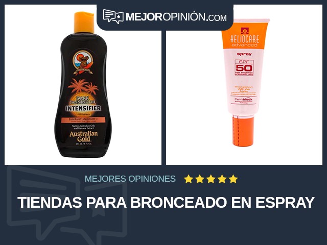 Tiendas para bronceado en espray