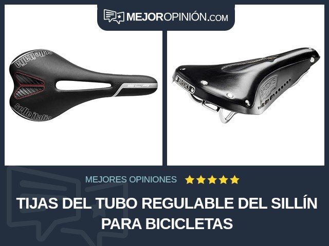 Tijas del tubo regulable del sillín para bicicletas