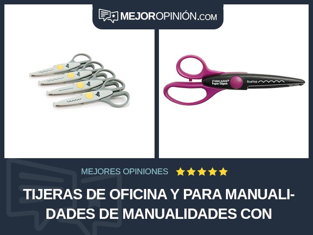 Tijeras de oficina y para manualidades De manualidades Con formas