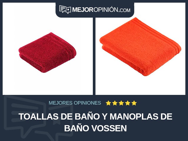 Toallas de baño y manoplas De baño Vossen