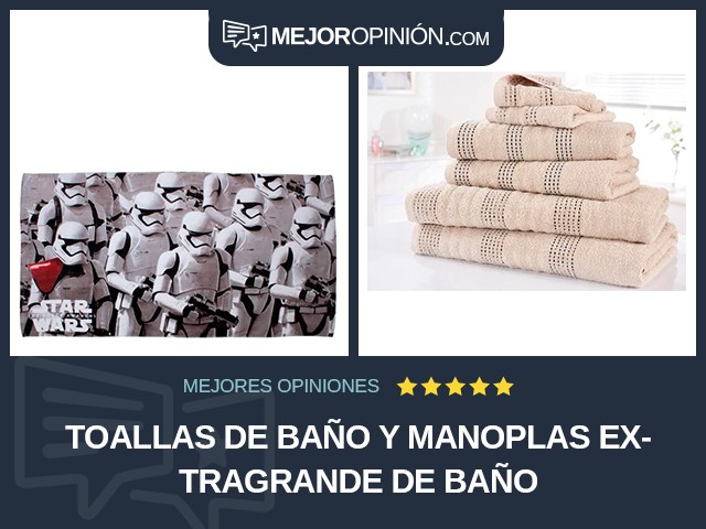 Toallas de baño y manoplas Extragrande De baño