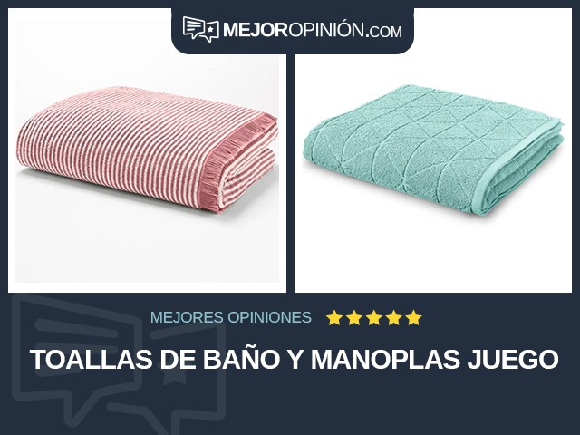 Toallas de baño y manoplas Juego