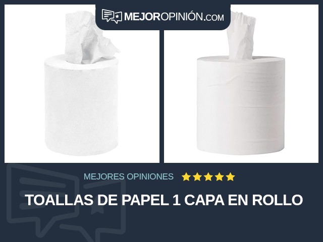 Toallas de papel 1 capa En rollo