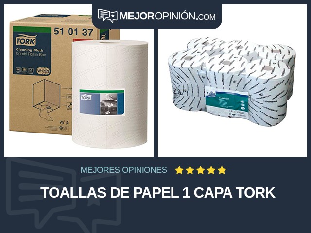 Toallas de papel 1 capa Tork