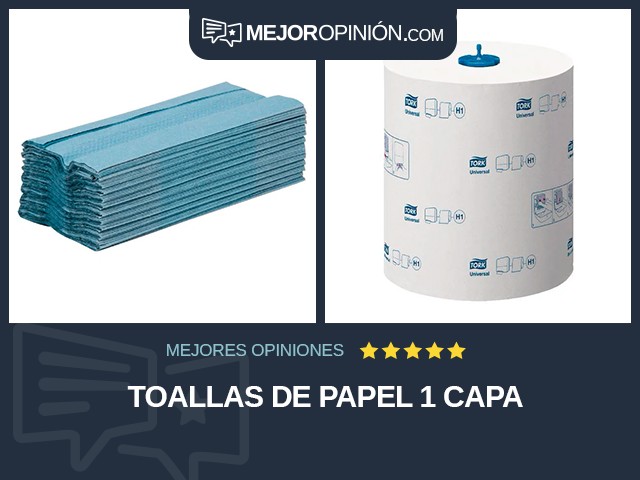 Toallas de papel 1 capa