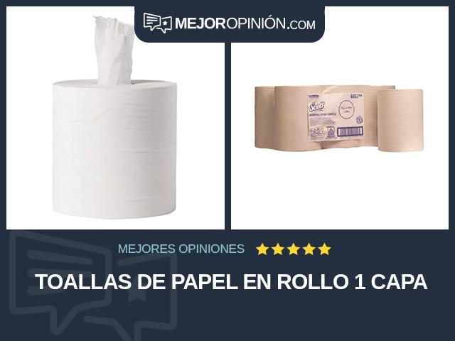 Toallas de papel En rollo 1 capa