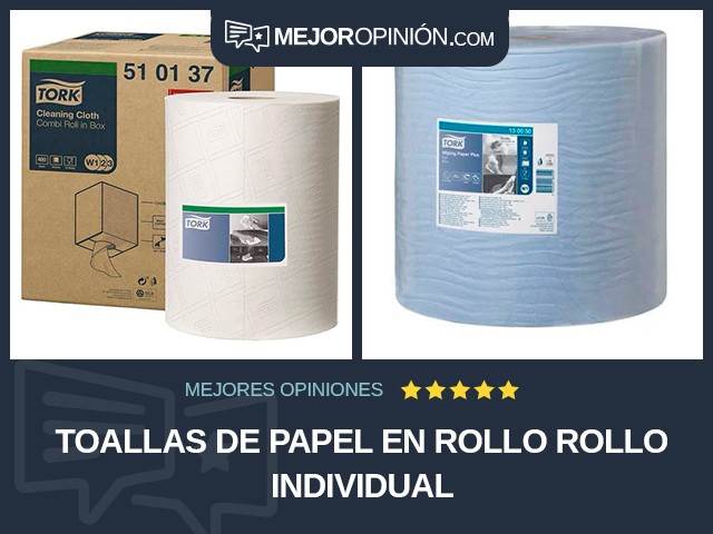 Toallas de papel En rollo Rollo individual