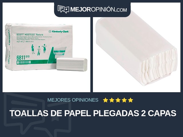 Toallas de papel Plegadas 2 capas