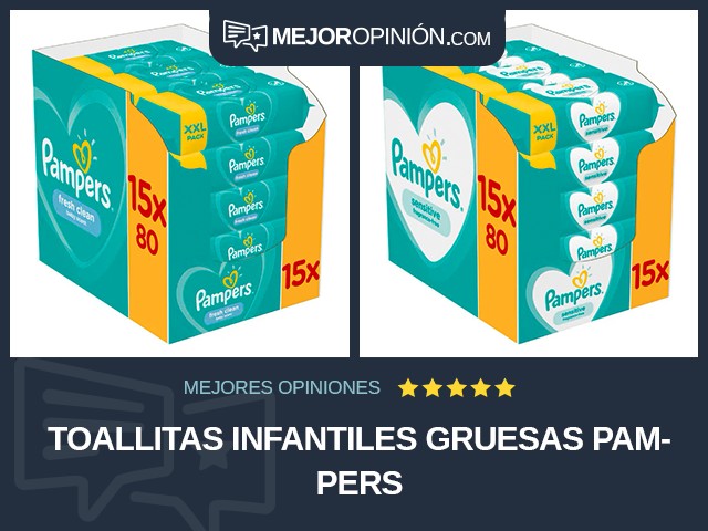 Toallitas infantiles Gruesas Pampers