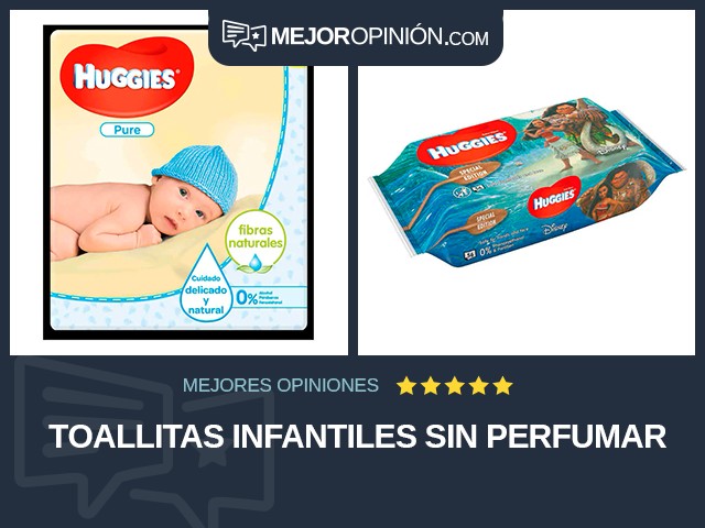 Toallitas infantiles Sin perfumar