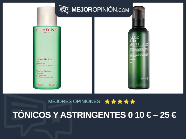 Tónicos y astringentes 0 10 € – 25 €