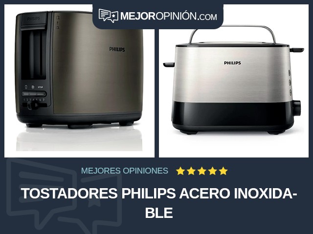 Tostadores Philips Acero inoxidable