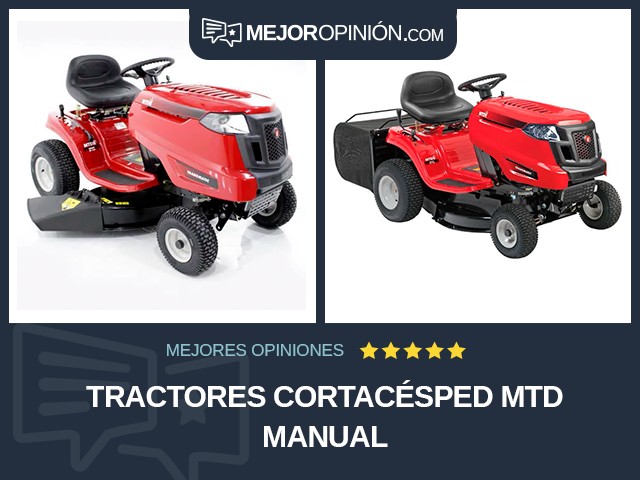 Tractores cortacésped MTD Manual