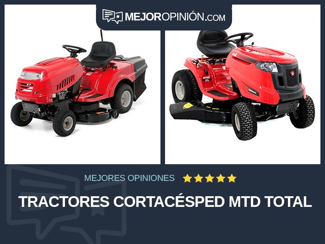 Tractores cortacésped MTD Total