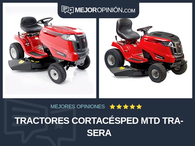 Tractores cortacésped MTD Trasera