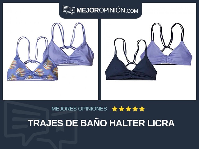 Trajes de baño Halter Licra