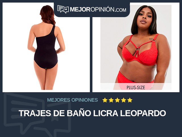 Trajes de baño Licra Leopardo