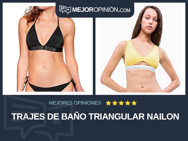 Trajes de baño Triangular Nailon