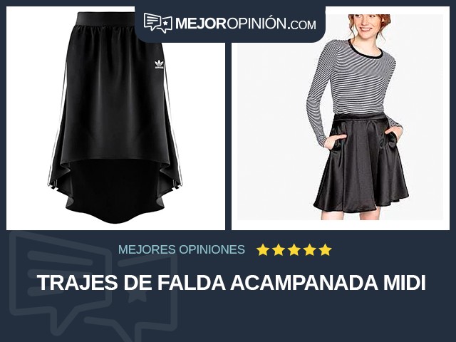 Trajes de falda Acampanada Midi