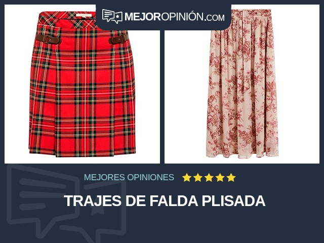 Trajes de falda Plisada