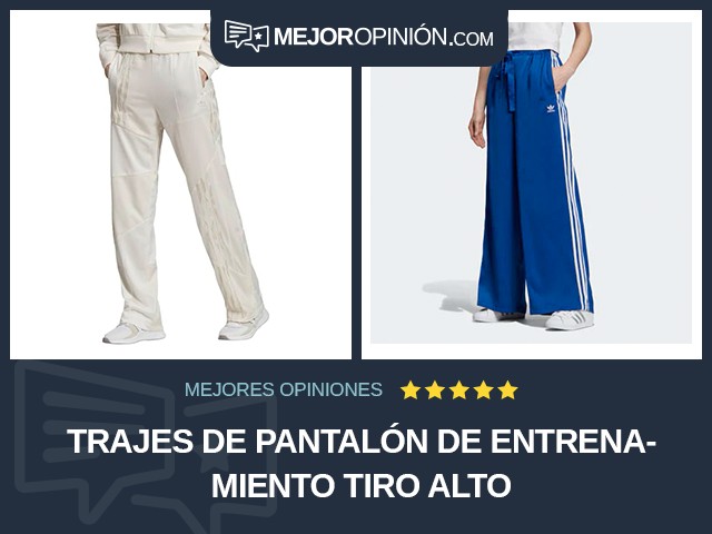 Trajes de pantalón De entrenamiento Tiro alto