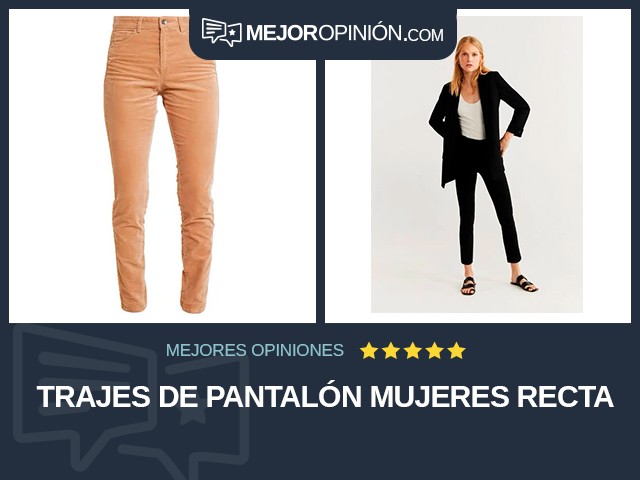 Trajes de pantalón Mujeres Recta