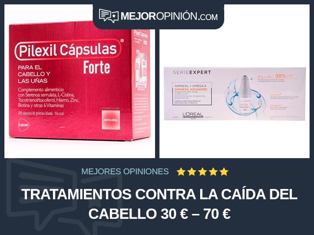 Tratamientos contra la caída del cabello 30 € – 70 €