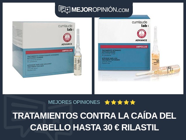 Tratamientos contra la caída del cabello Hasta 30 € Rilastil