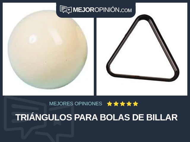 Triángulos para bolas de billar