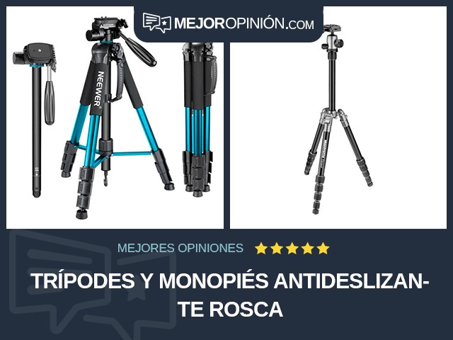 Trípodes y monopiés Antideslizante Rosca