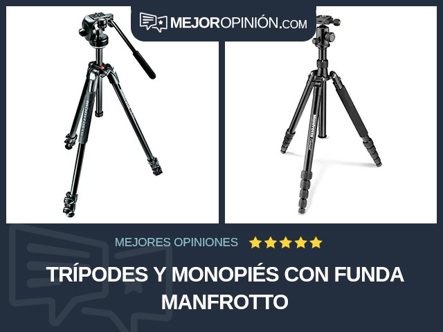 Trípodes y monopiés Con funda Manfrotto