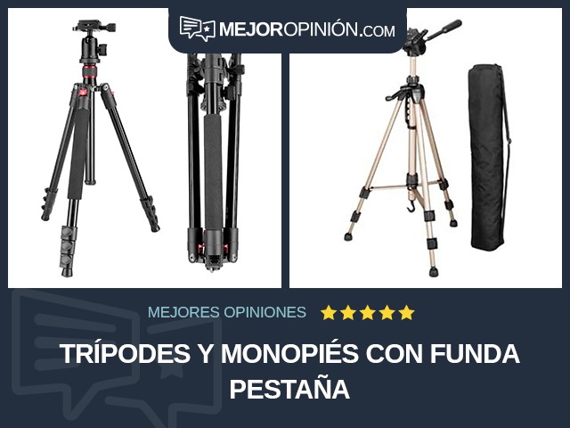 Trípodes y monopiés Con funda Pestaña