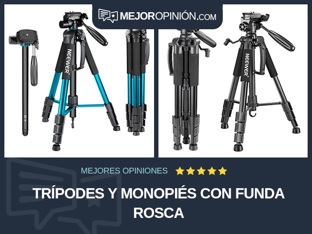 Trípodes y monopiés Con funda Rosca