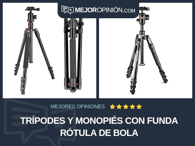 Trípodes y monopiés Con funda Rótula de bola