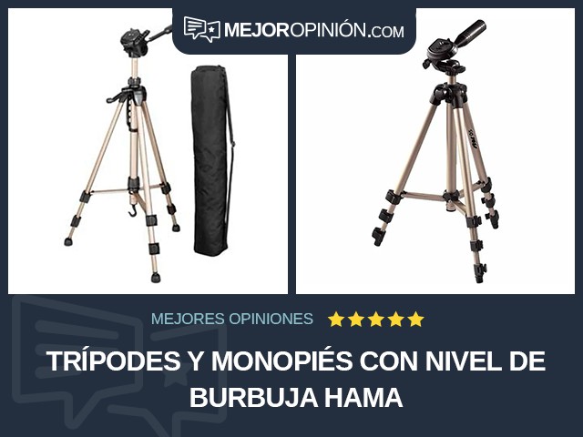 Trípodes y monopiés Con nivel de burbuja Hama