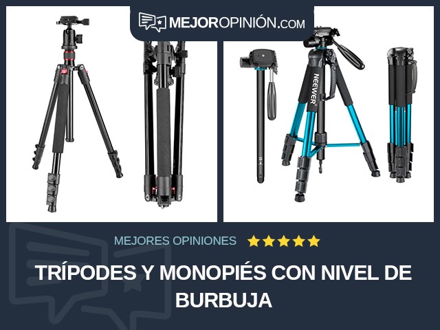 Trípodes y monopiés Con nivel de burbuja