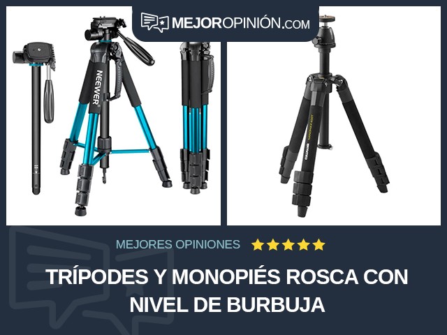 Trípodes y monopiés Rosca Con nivel de burbuja